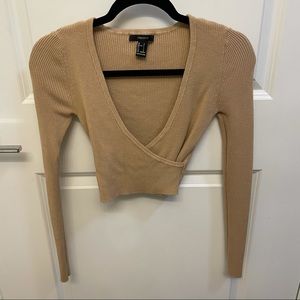 Forever 21 long sleeve crop top